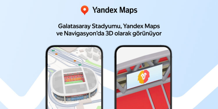 Galatasaray Stadyumu Yandex Maps’te Türkiye’nin İlk 3D Stadyumu Oldu