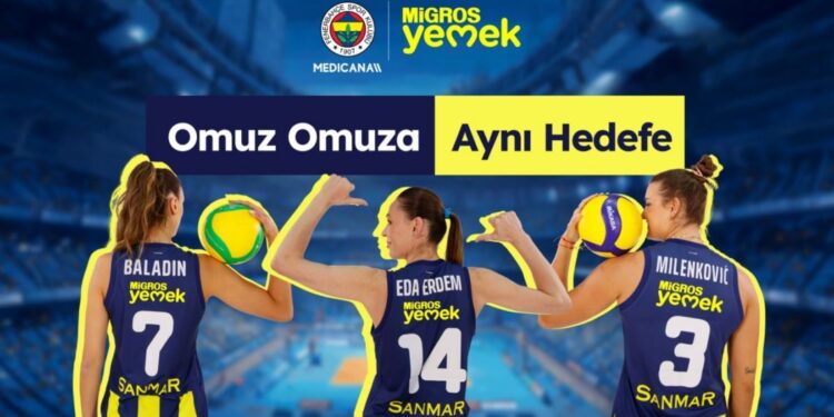 Fenerbahçe Kadın Voleybol Takımı’nın Formalarında Migros Yemek Yerini Aldı
